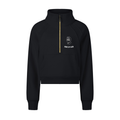 Girls Night Cropped Half-Zip Sweatshirt