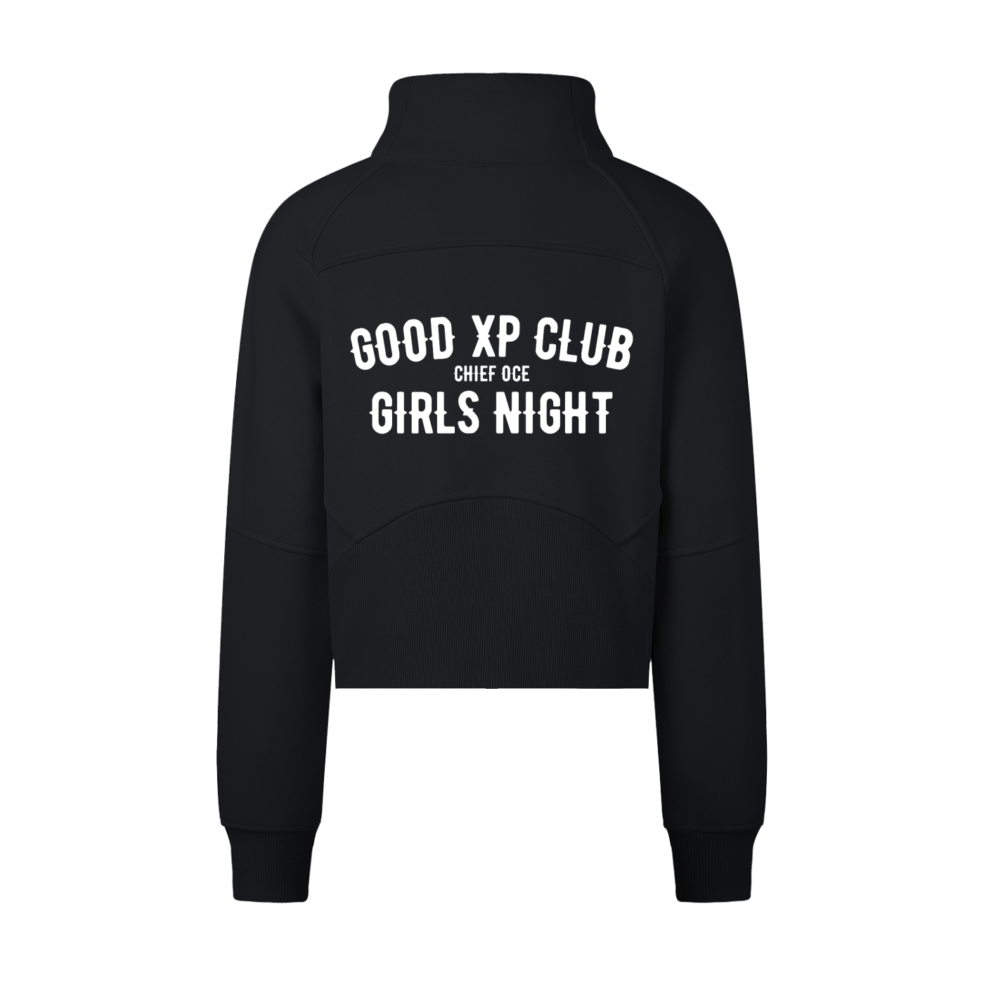 Girls Night Cropped Half-Zip Sweatshirt