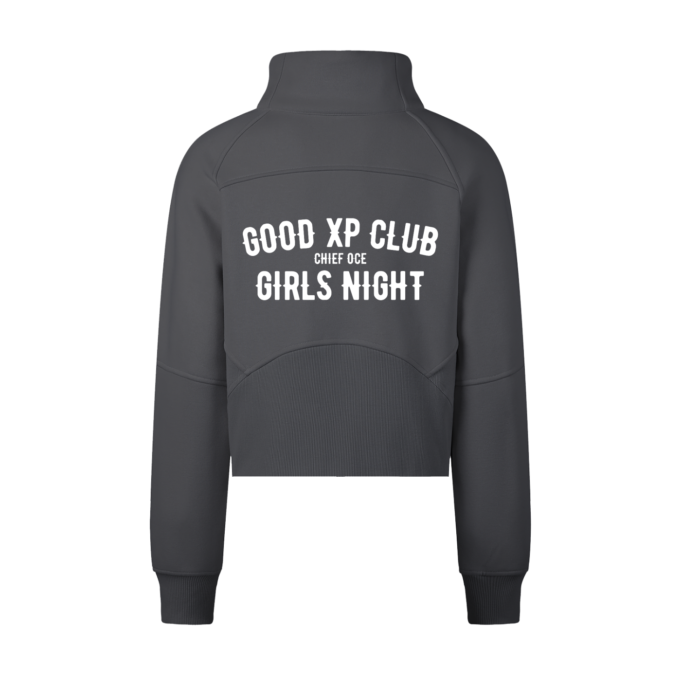 Girls Night Cropped Half-Zip Sweatshirt