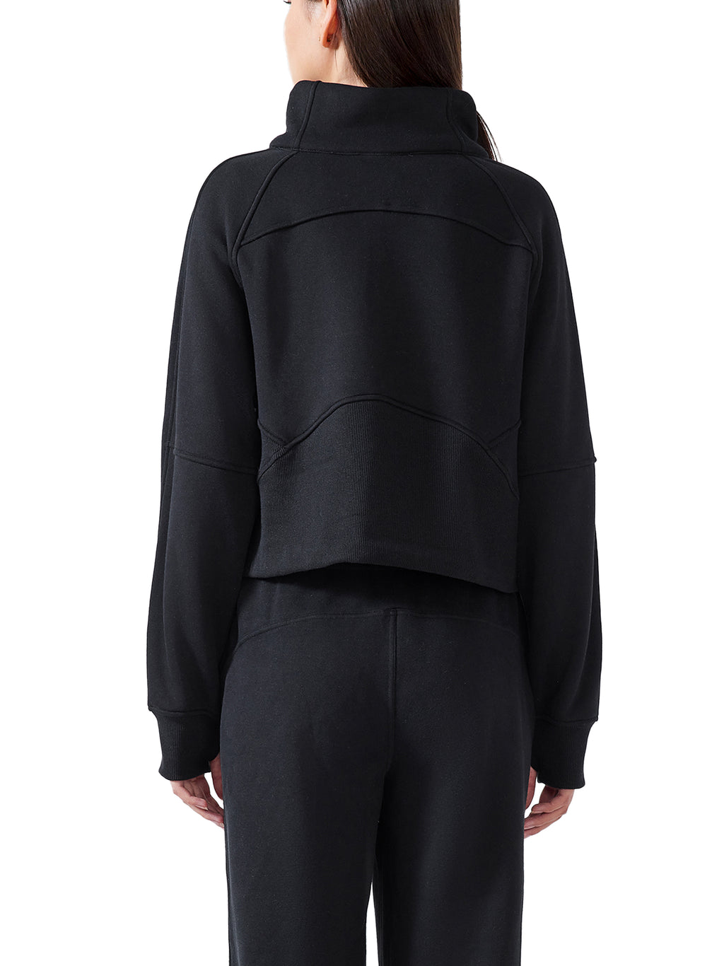 Girls Night Cropped Half-Zip Sweatshirt